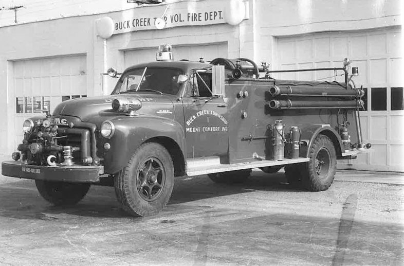 The original Mount Comfort firehouse.